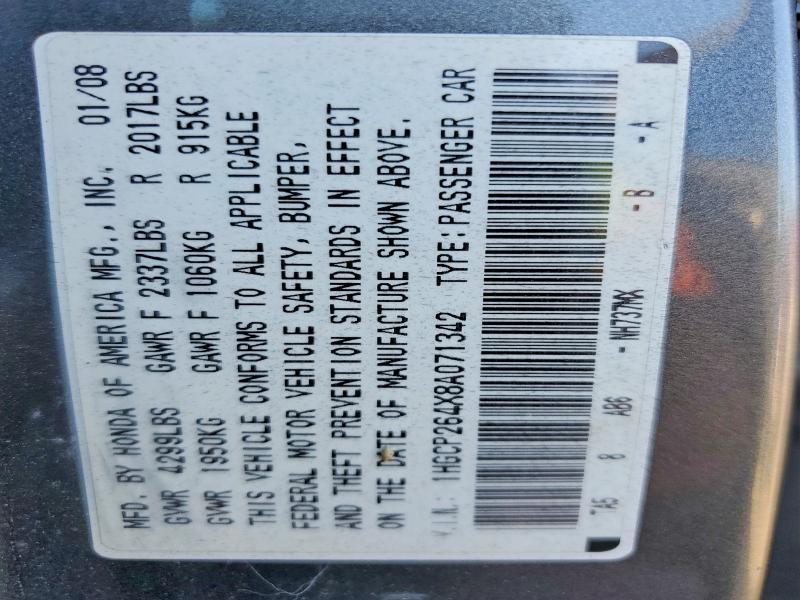 2008 Honda Accord lxp