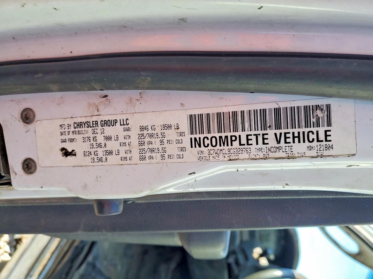 2012 Dodge RAM 5500 S