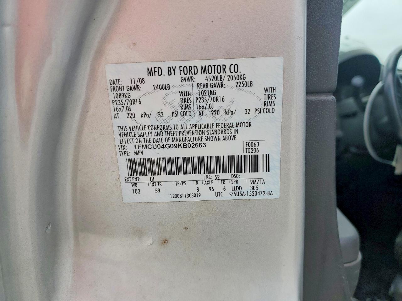 2009 Ford Escape Limited