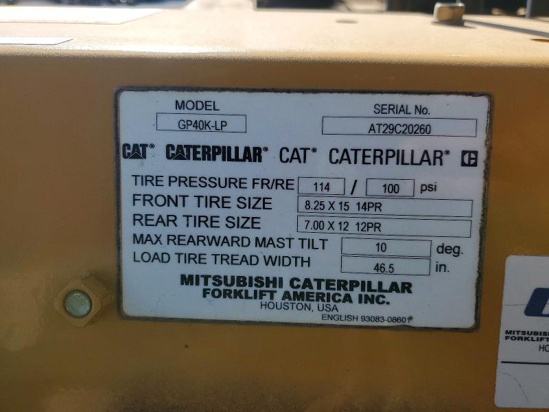 2009 Caterillar 2009 Caterpillar GP40K-LP Forklift