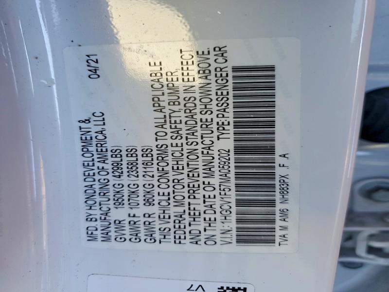 2021 Honda Accord exl