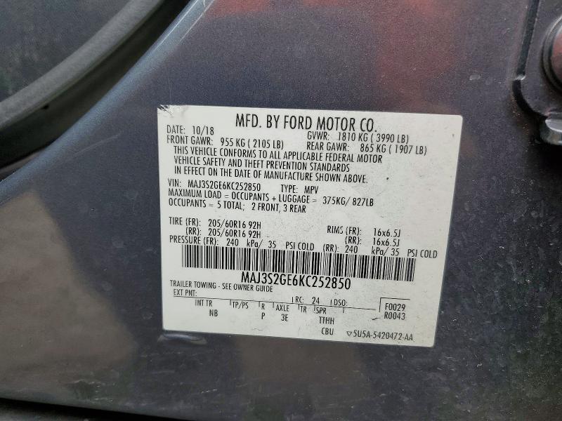 2019 Ford Ecosport se