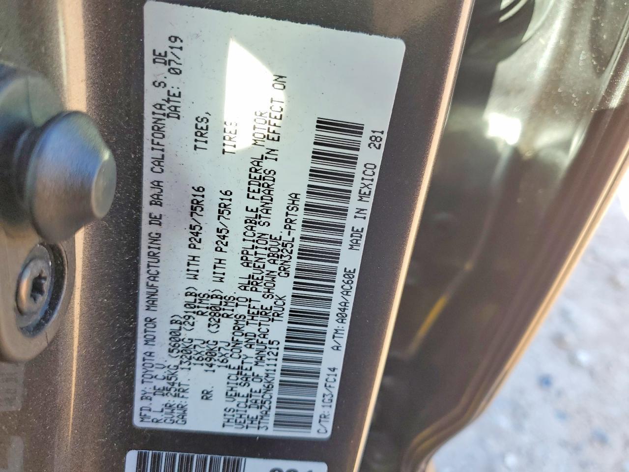2019 Toyota Tacoma SR5 V6