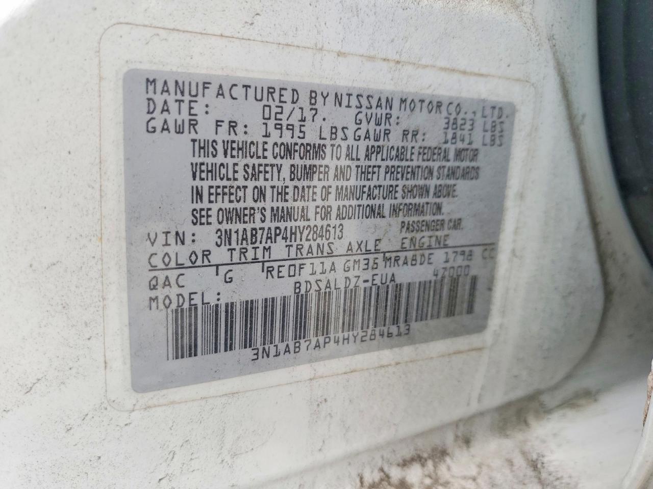 2017 Nissan Sentra s