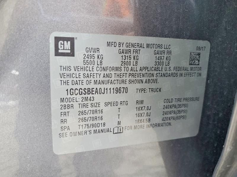 2018 Chevrolet Colorado