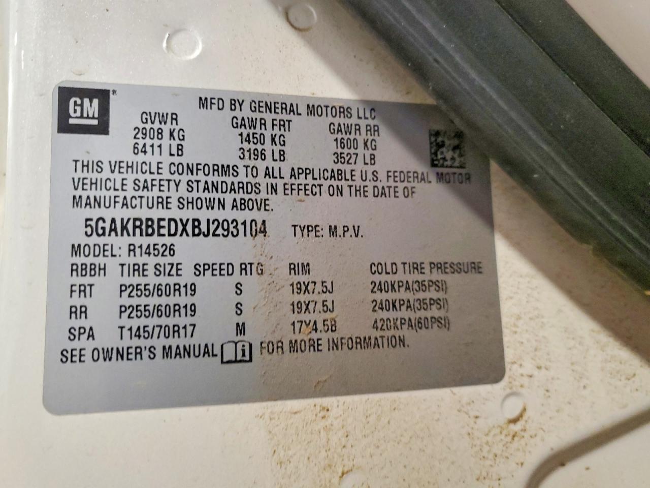 2011 Buick Enclave cxl