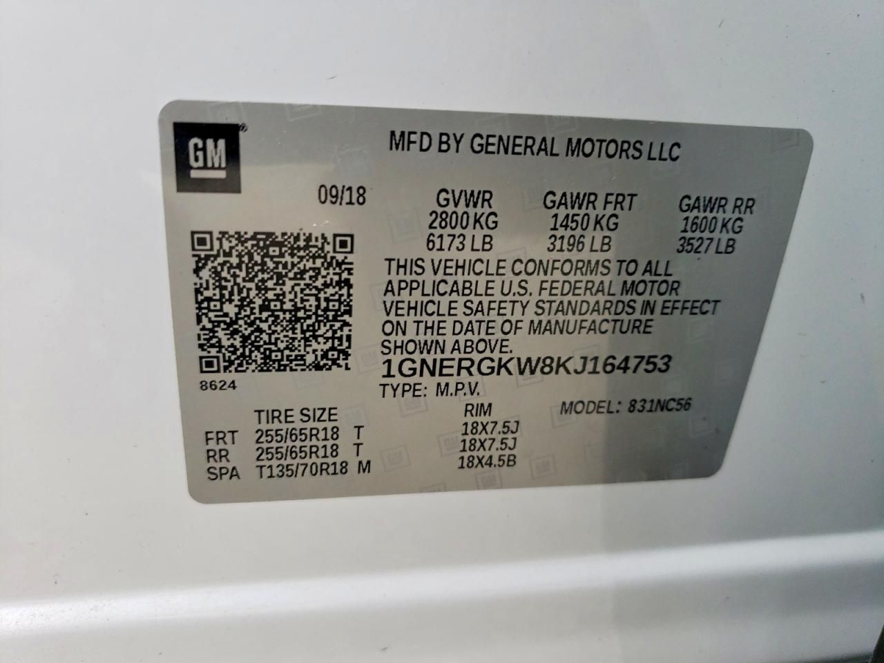 2019 Chevrolet Traverse lt