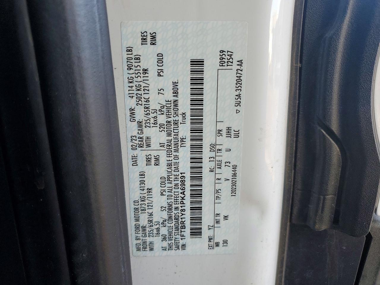 2023 Ford Transit T-250