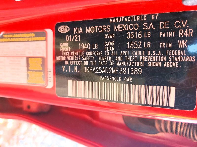2021 KIA Rio s