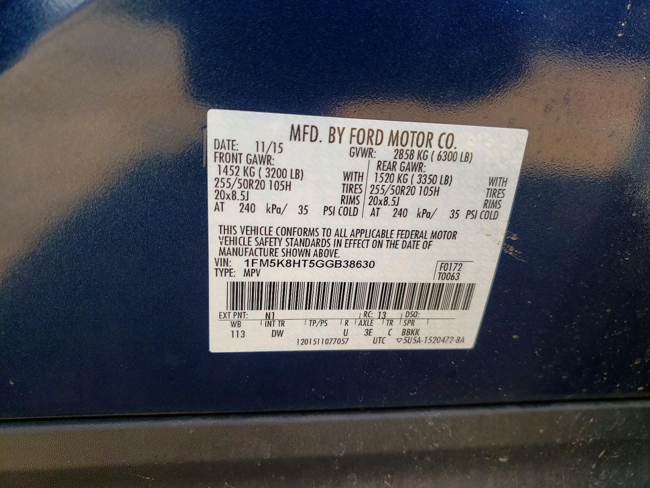2016 Ford Explorer Platinum