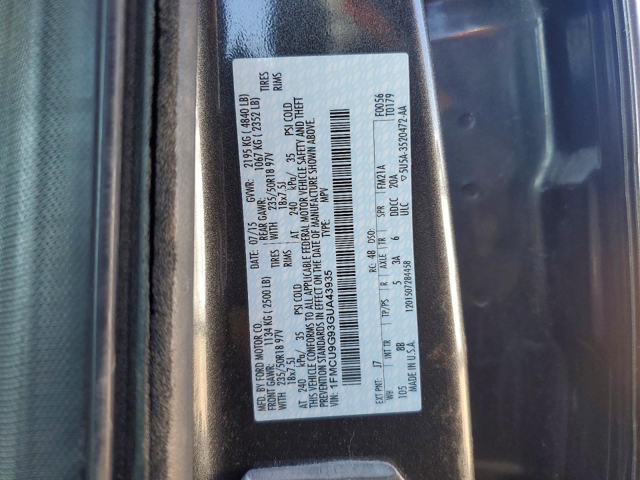 2016 Ford Escape se