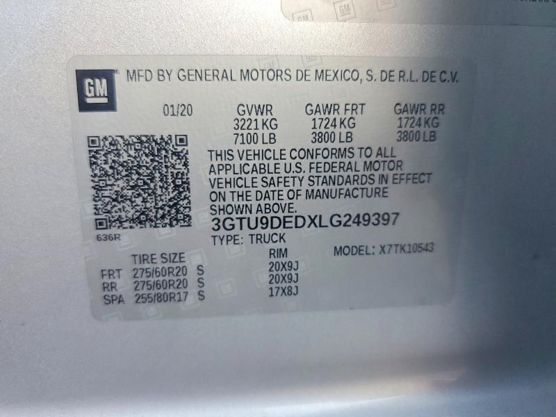 2020 GMC Sierra K1500 slt