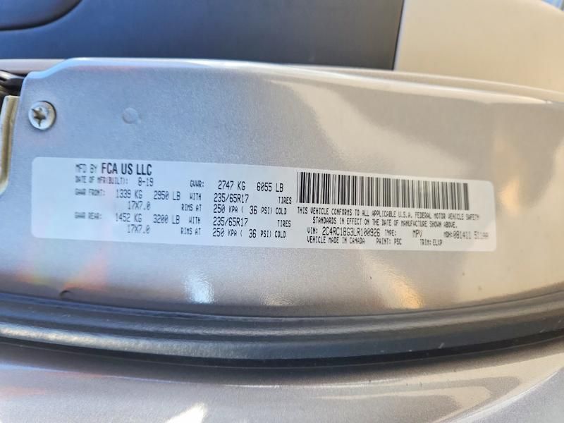 2020 Chrysler Pacifica Touring l