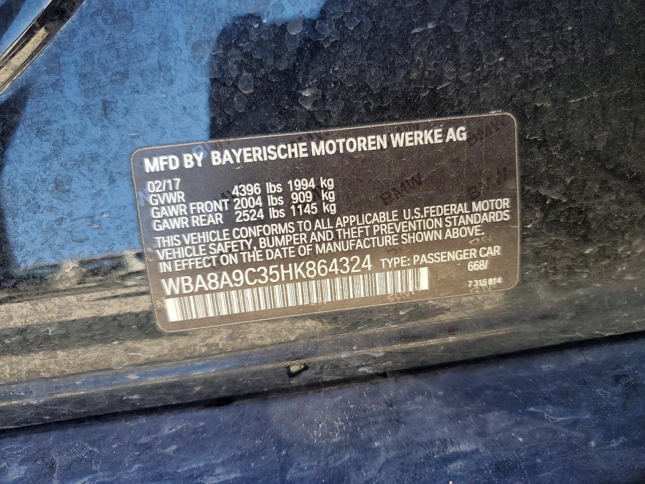 2017 BMW 320 i