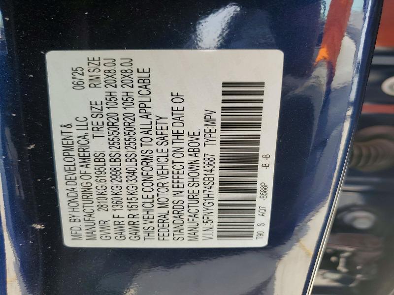 2025 Honda Pilot Touring