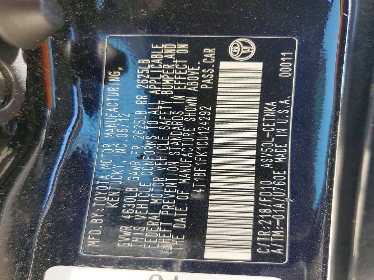 2012 Toyota Camry