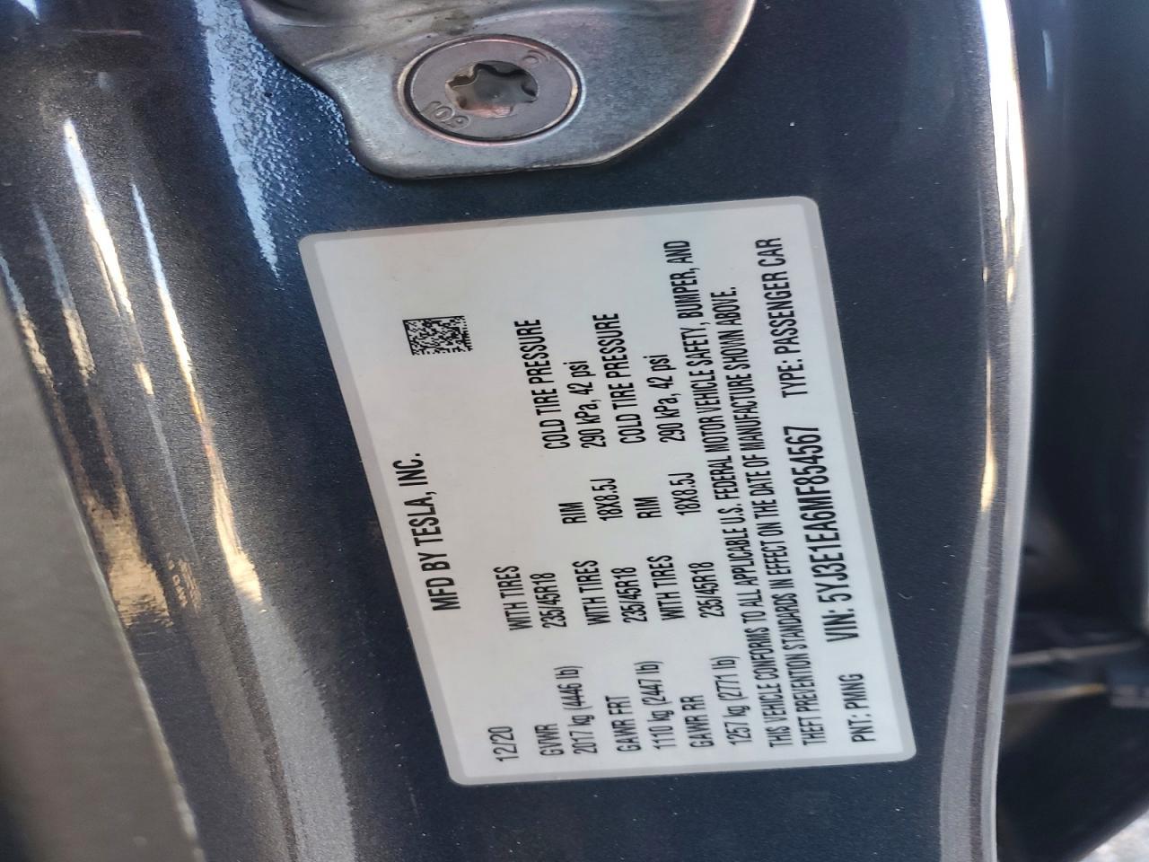 2021 Tesla Model 3
