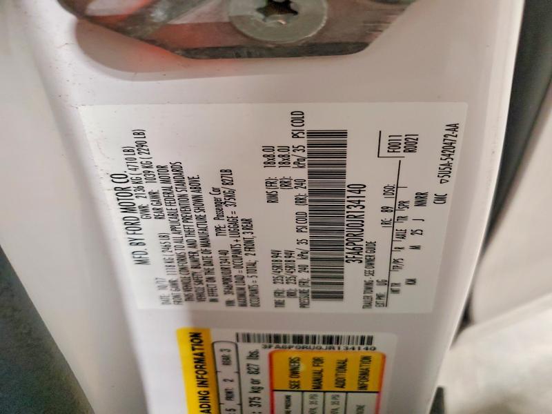 2018 Ford Fusion Titanium/platinum hev