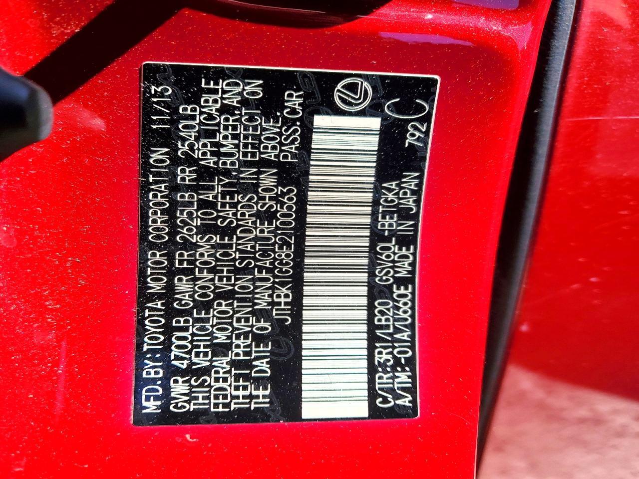 2014 Lexus Es 350 Base