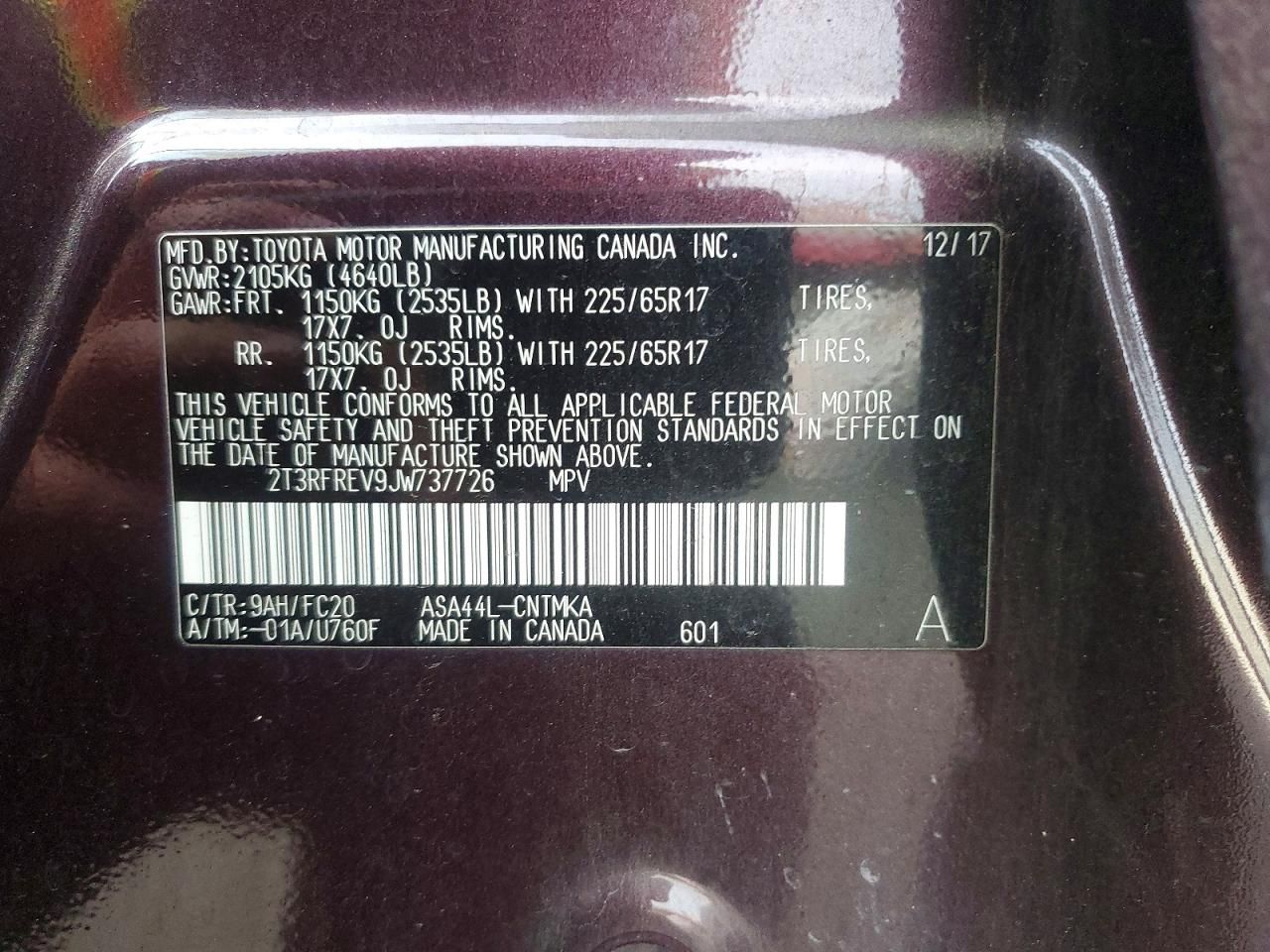 2018 Toyota Rav4 xle