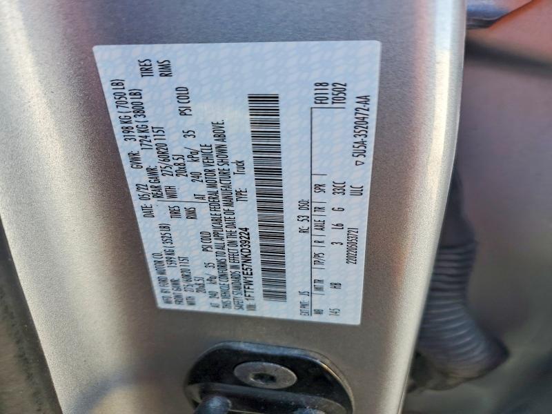 2022 Ford F150 Supercrew