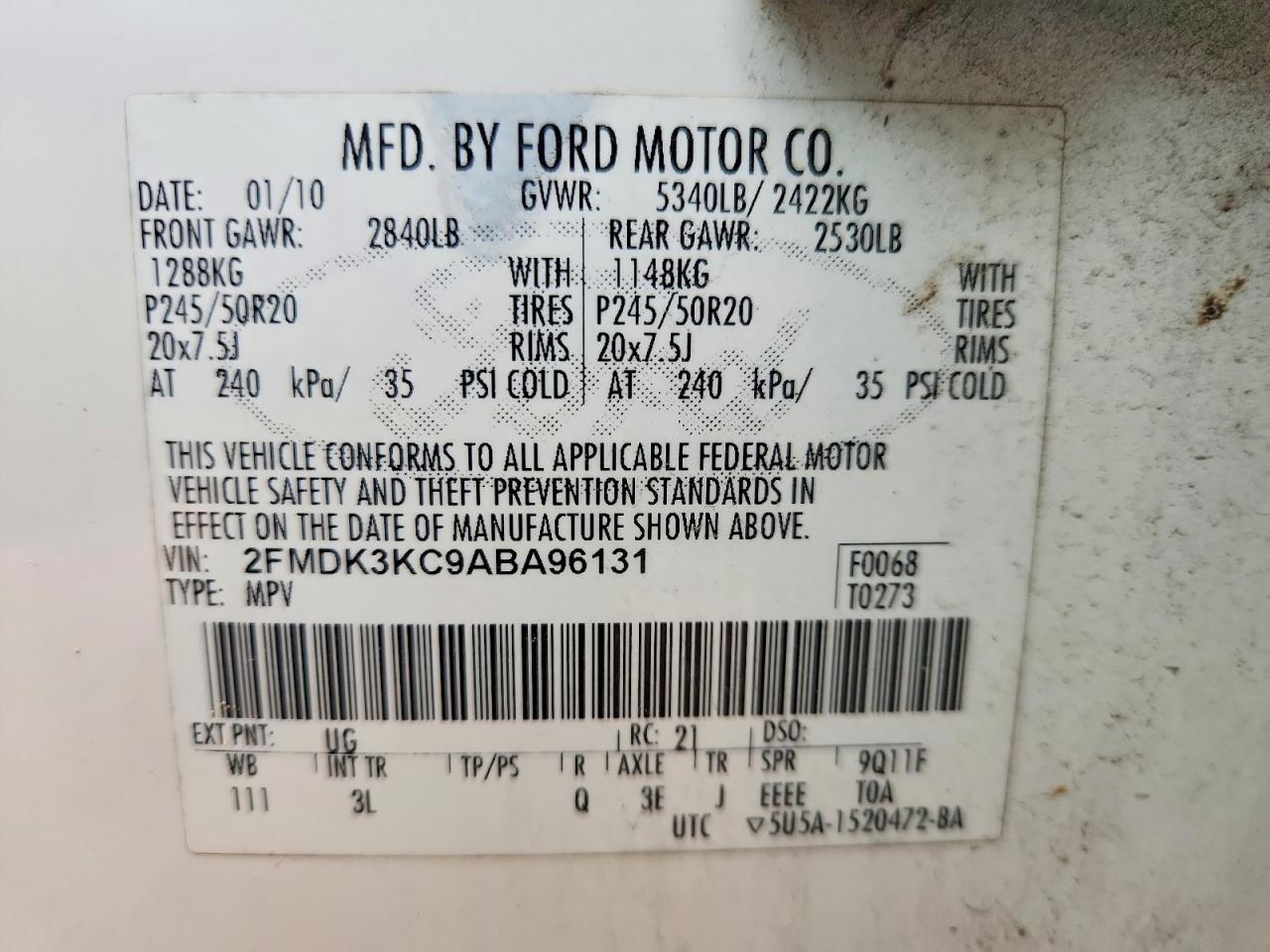 2010 Ford Edge Limited