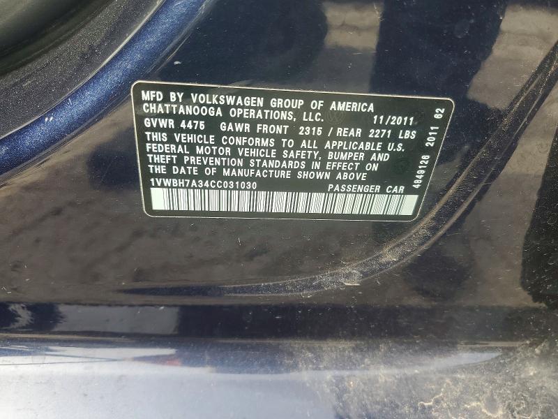 2012 Volkswagen Passat se