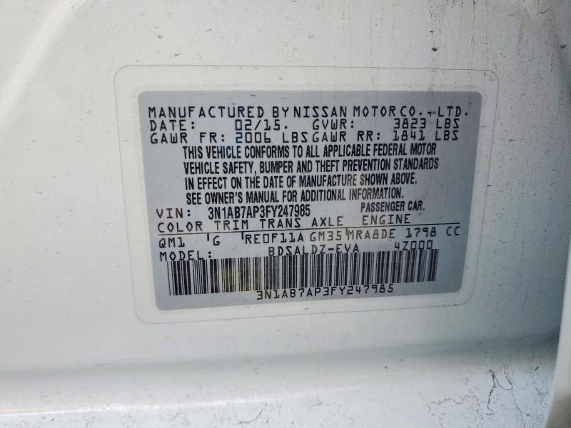 2015 Nissan Sentra s
