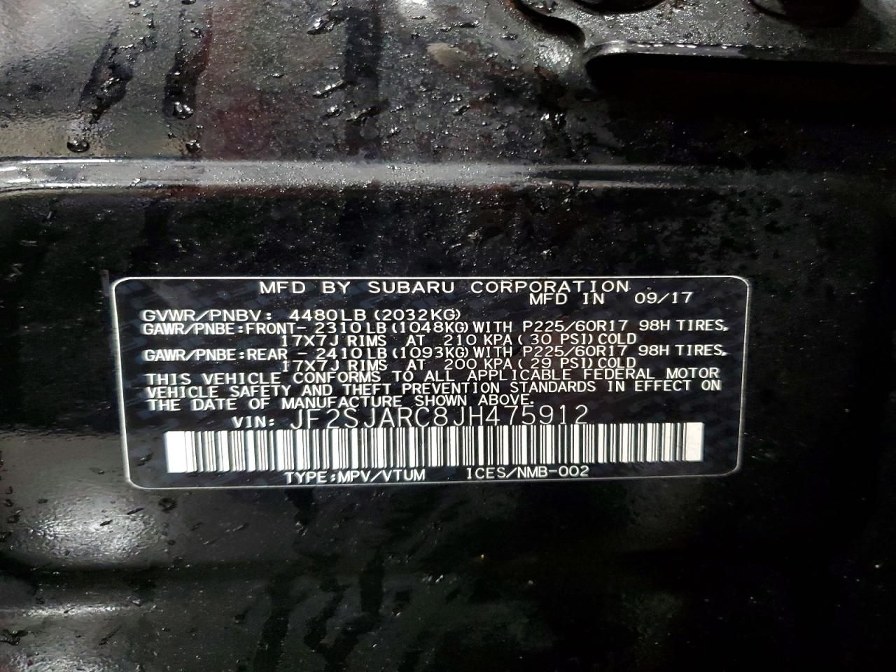 2018 Subaru Forester 2.5i Limited