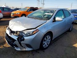 Salvage cars for sale from Copart Elgin, IL: 2015 Toyota Corolla l