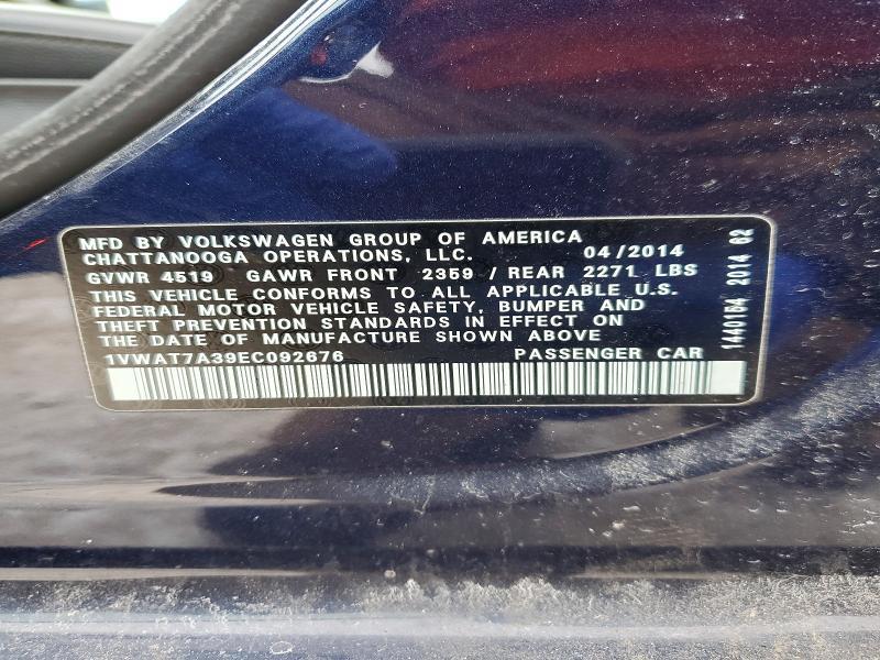 2014 Volkswagen Passat s