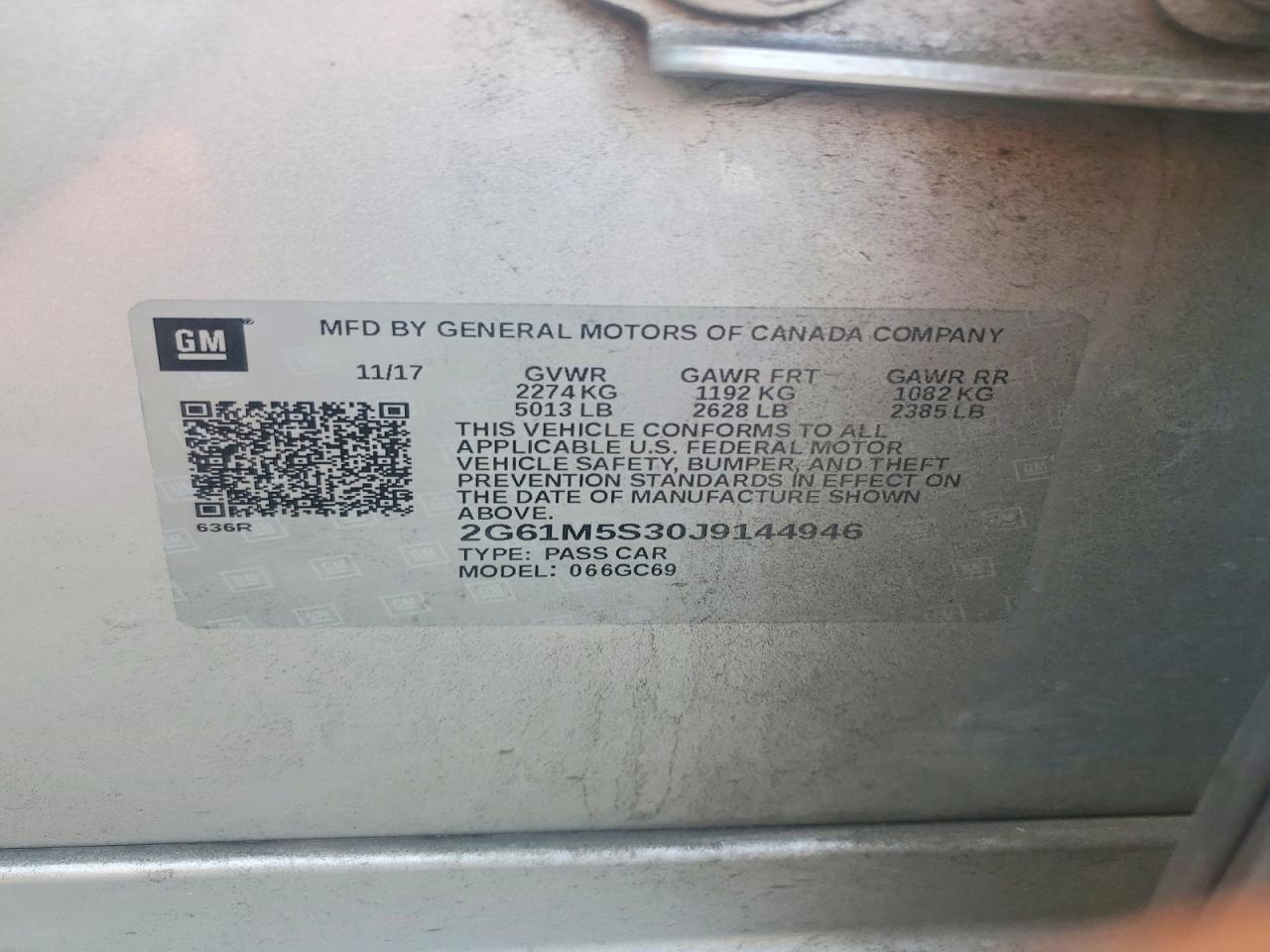 2018 Cadillac Xts Luxury