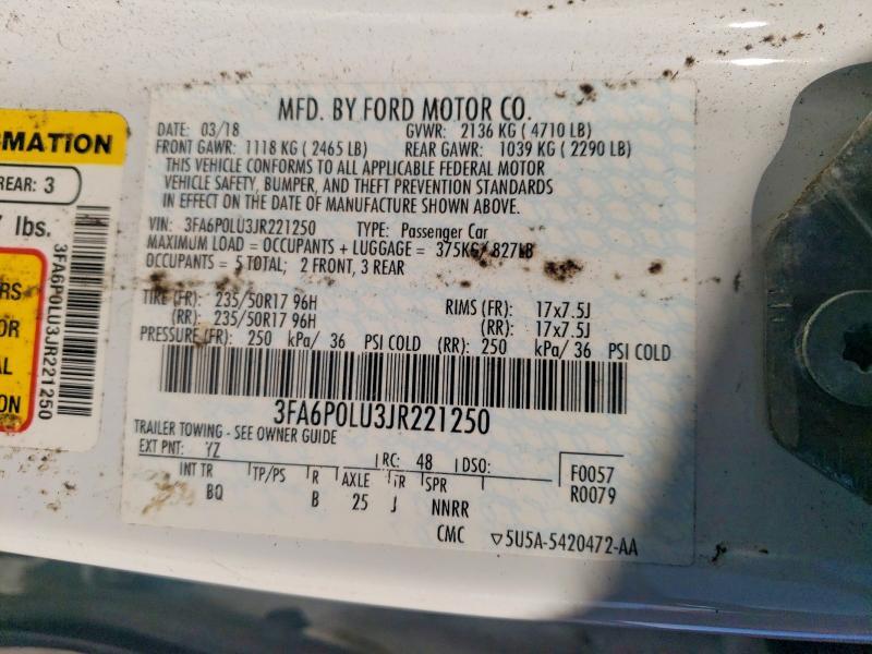 2018 Ford Fusion se Hybrid