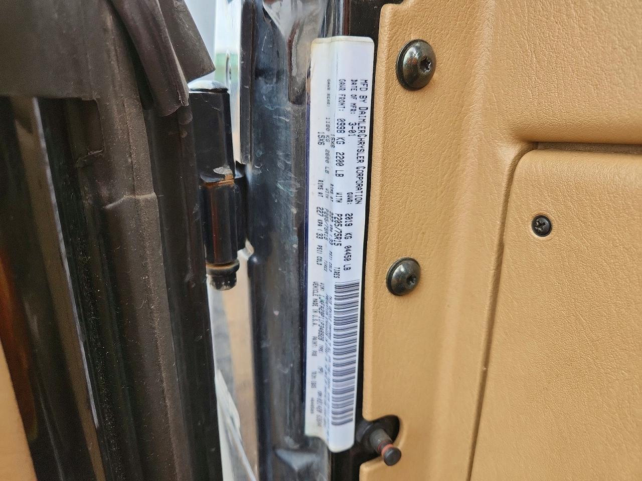 2001 Jeep Wrangler / tj se