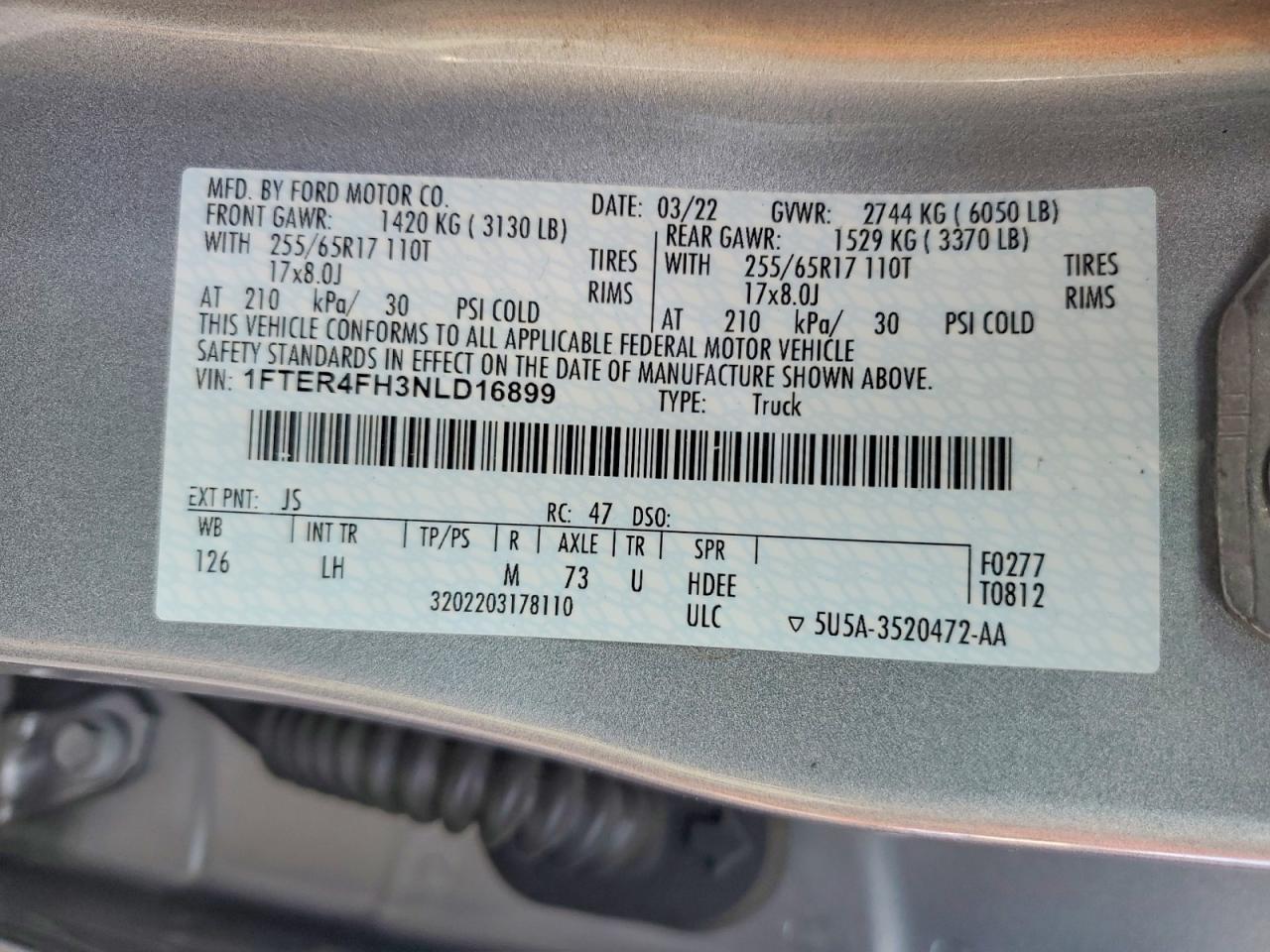 2022 Ford Ranger XL