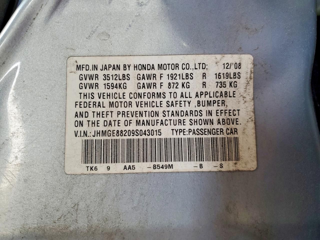 2009 Honda FIT