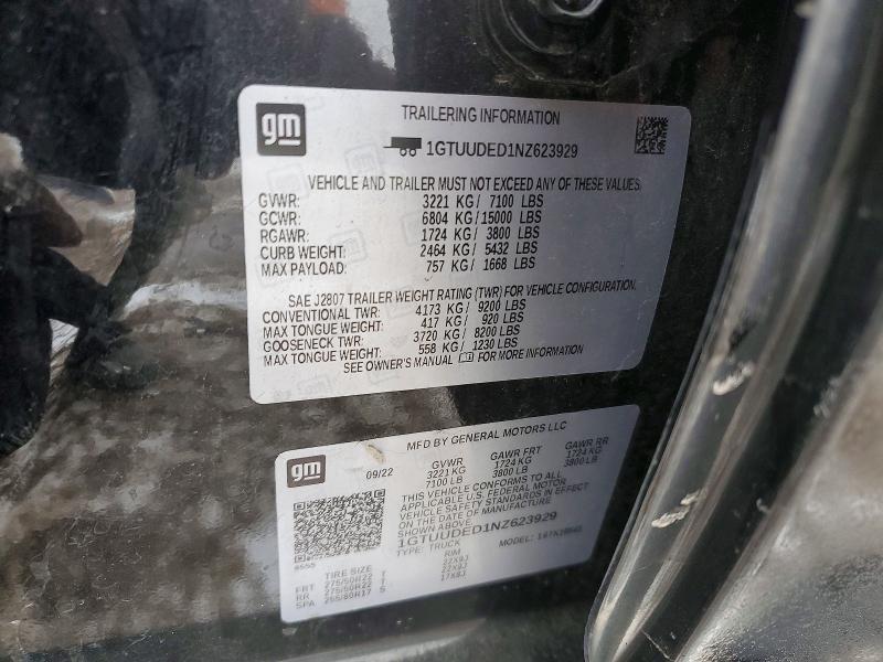 2022 GMC Sierra K1500 slt