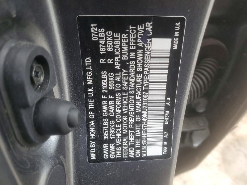 2021 Honda Civic Sport