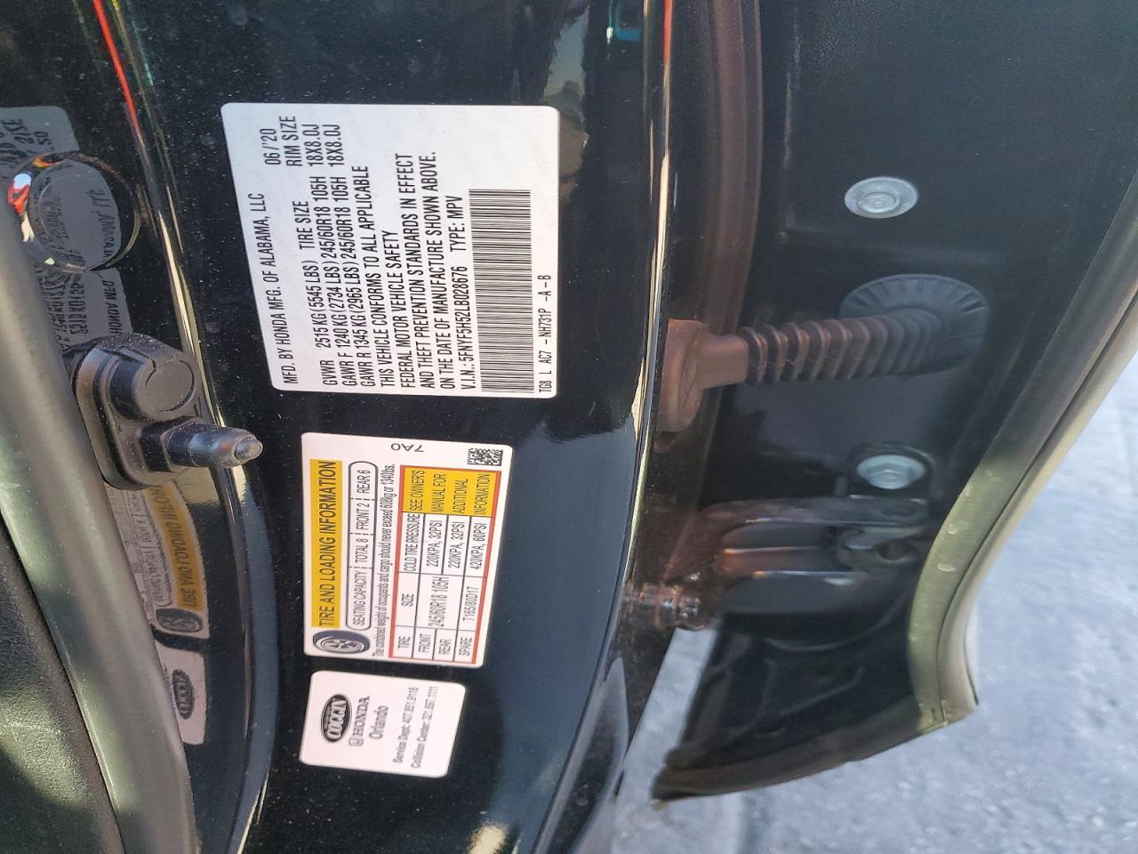 2020 Honda Pilot exl