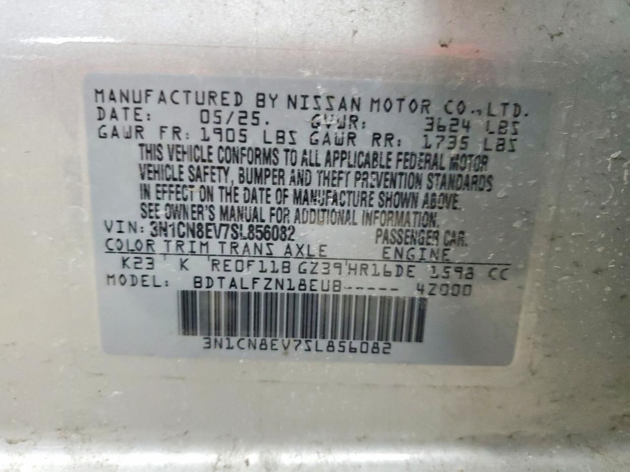 2025 Nissan Versa sv