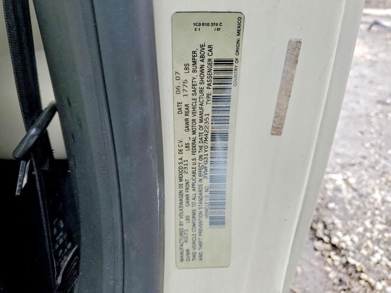 2007 Volkswagen New Beetle Triple White