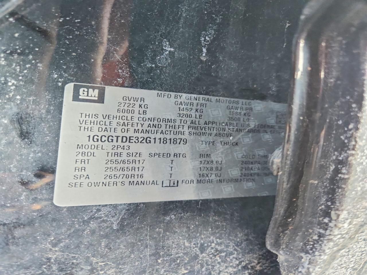 2016 Chevrolet Colorado Z71