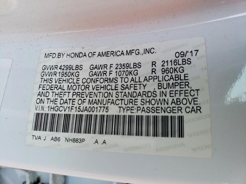 2018 Honda Accord lx