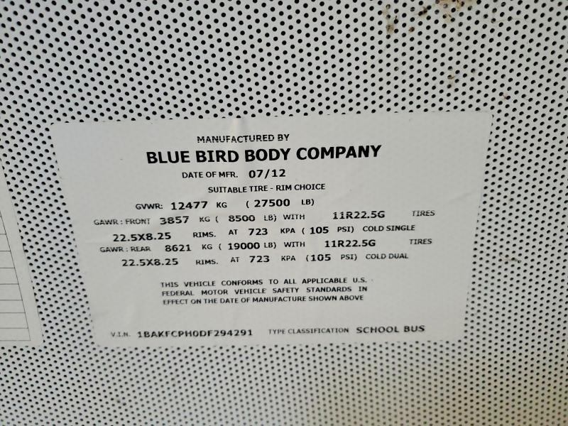 2013 Blubird 2013 Bluebird Vision-School Bus
