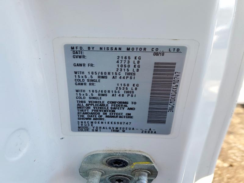 2019 Niss Nv200 2.5s 2.5sv