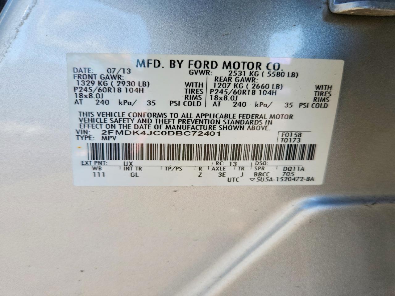 2013 Ford Edge sel
