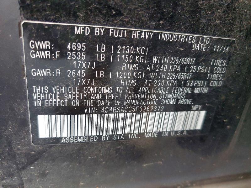 2015 Subaru Outback 2.5i Premium