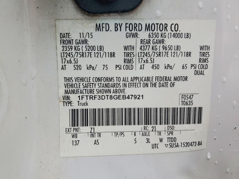 2016 Ford F350 Super Duty Flatbed Truck