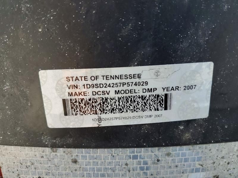 2007 'other Heavy Equipment' 2007 D & M END Dump Trailer