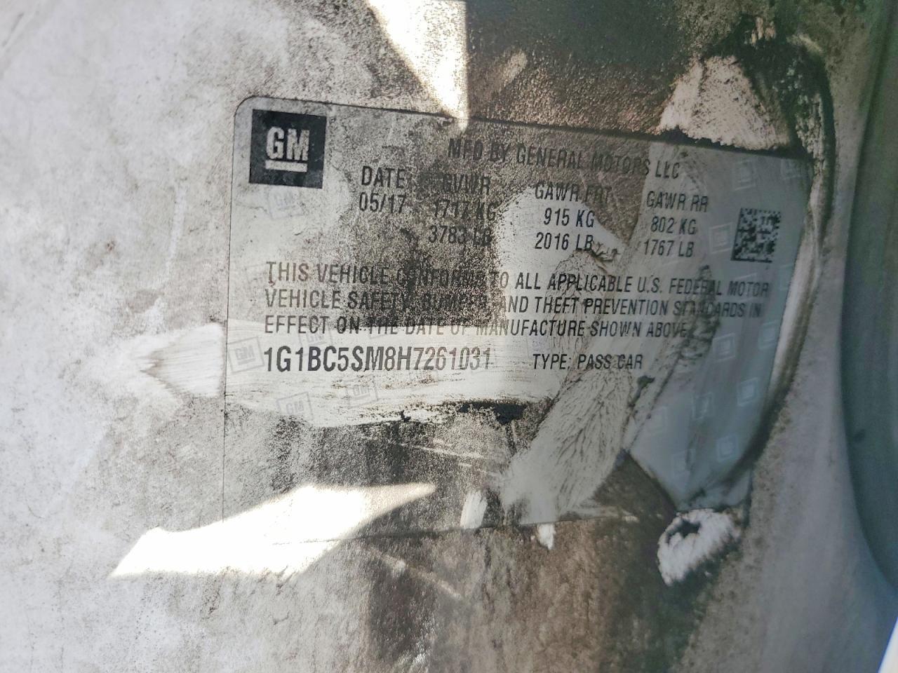 2017 Chevrolet Cruze ls